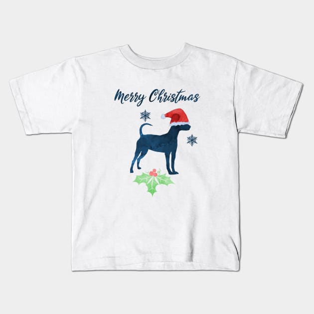 Christmas Pincher Dog Kids T-Shirt by TheJollyMarten